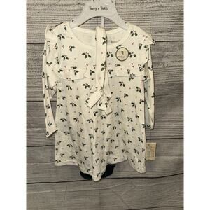 NWT Girls Harry & Violet Christmas Dress,tights & Headband Holly 12-18 Months